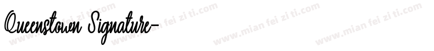 Queenstown Signature字体转换